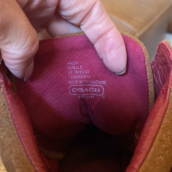 Coach suede tennis size 7 - Picture 8 of 9